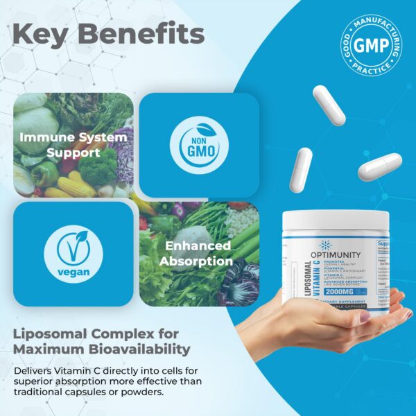 Frasco y etiqueta de Optimunity Liposomal C