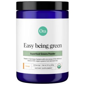 Version 1.0.0 Frente del envase Ora Organic Greens Powder