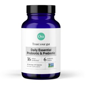 Ora Organic probióticos veganos con prebióticos para salud digestiva
