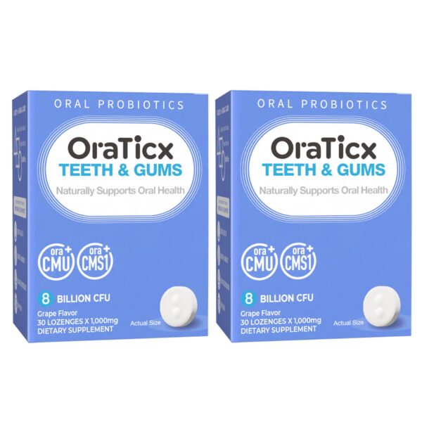 OraTicx probiótico dental para dientes y encías en caja