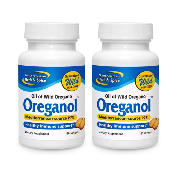 Version 1.0.0 Botella de cápsulas blandas de aceite de orégano Oreganol P73