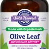 Oregon's Wild Harvest cápsulas veganas de hoja de olivo frasco