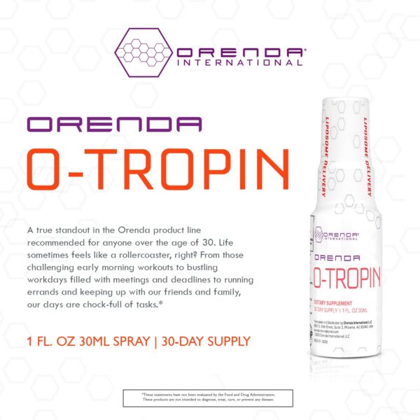 Version 1.0.0 Orenda O-Tropin spray bienestar para adultos mayores de 30 años