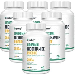 Frente de la botella Orgabay Liposomal Nicotinamide Riboside
