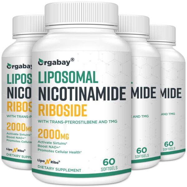 Frente del envase Orgabay Liposomal Nicotinamide Riboside