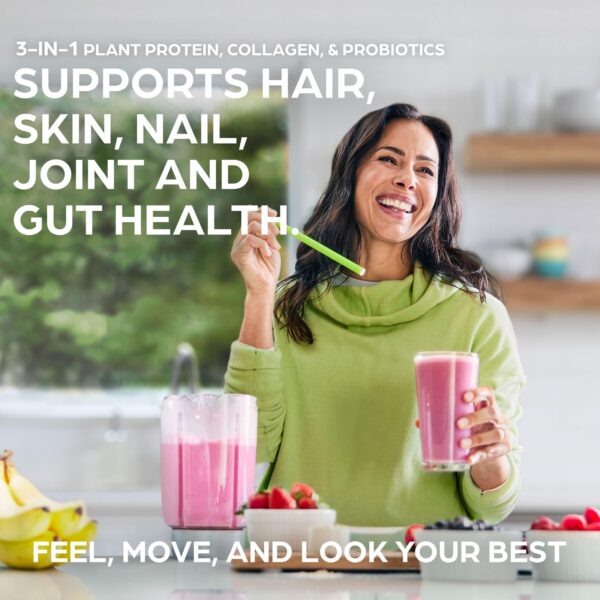 Batido preparado con Orgain y colágeno