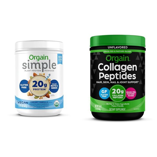 Version 1.0.0 Frente del envase Orgain proteína vegana vainilla