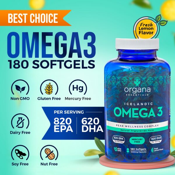 Cápsulas de Omega-3 sabor limón