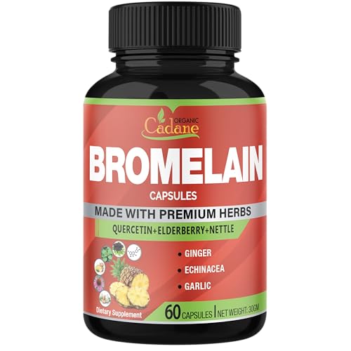 Etiqueta de la botella Organic Cadane Bromelina