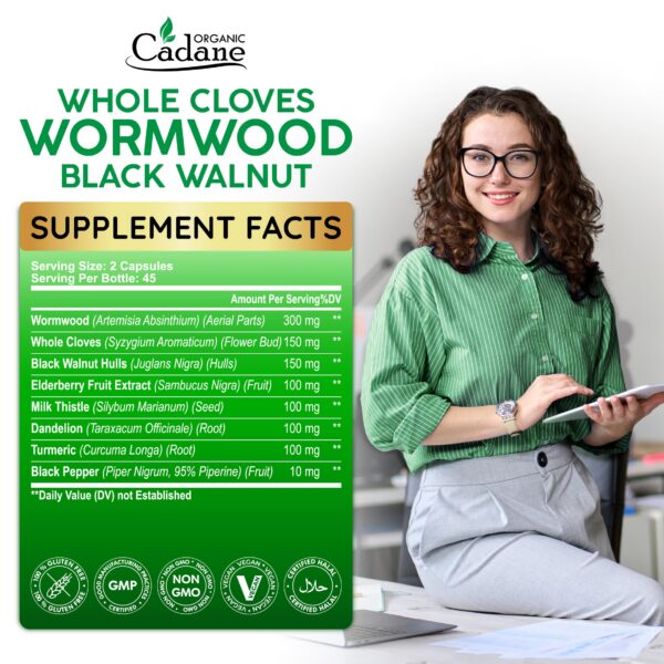 Etiqueta lateral Organic Cadane Wormwood blend