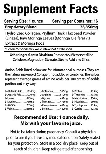 Etiqueta del producto Collagen M7