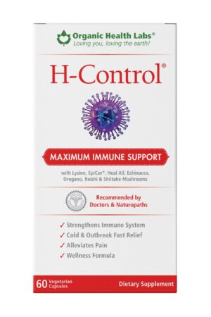 Organic Health Labs H-Control suplemento vitamina c zinc 60 cápsulas vegetales