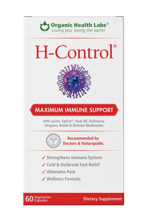 Organic Health Labs H-Control suplemento vitamina c zinc 60 cápsulas vegetales