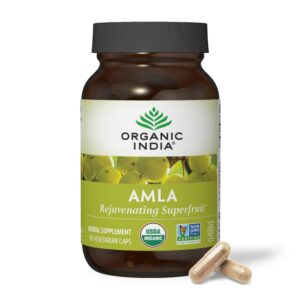 Version 1.0.0 Organic India cápsulas orgánicas Amla suplemento herbal ayurvédico