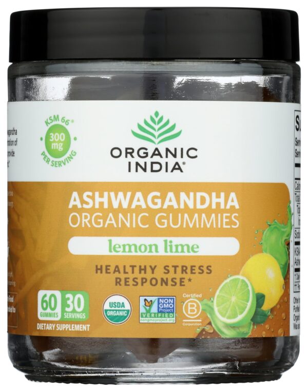 Version 1.0.0 Organic India gomitas Ashwagandha paquete 60 unidades
