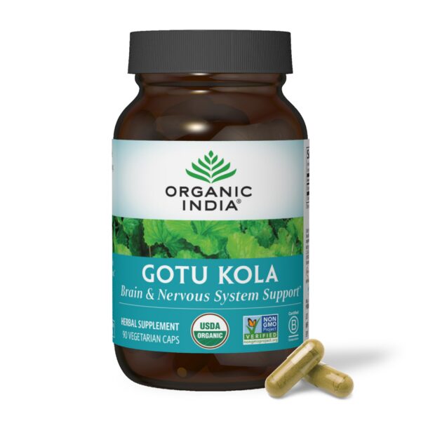 Version 1.0.0 Organic India Gotu Kola suplemento adaptógeno 90 cápsulas