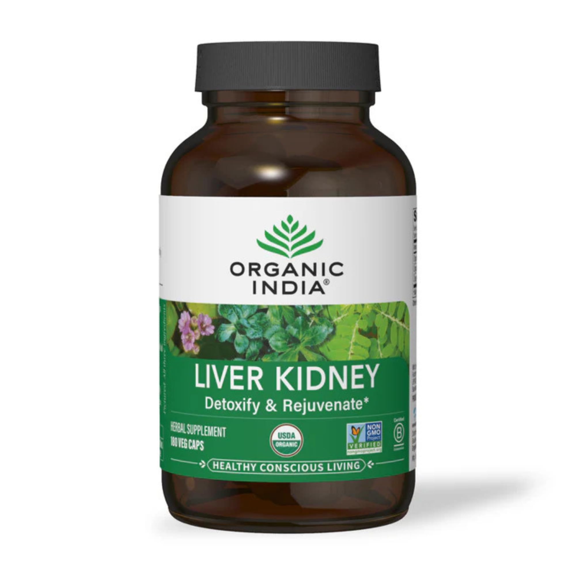 ORGANIC INDIA Cápsulas orgánicas hígado riñón 180