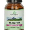 Organic India Shatavari suplemento herbal cápsulas vegetarianas