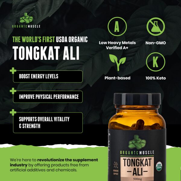 Etiqueta Organic Muscle Tongkat Ali
