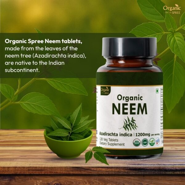 Tabletas Organic Spree Amla Aloe Neem