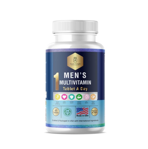 Multivitaminas diarias para hombres Organic Strength 60 tabletas
