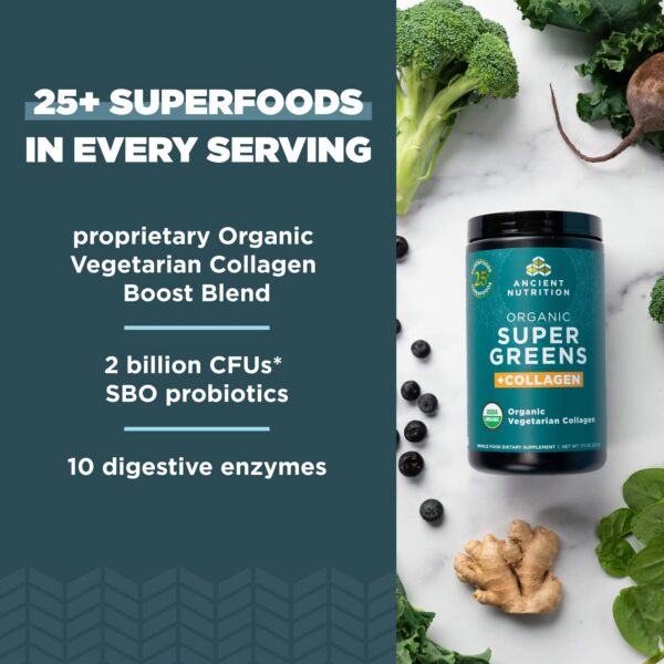 Organic SuperGreens collagen blend image