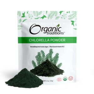Organic Traditions polvo orgánico de chlorella paquete 150g