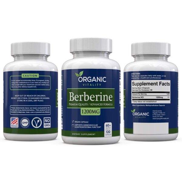 Version 1.0.0 Información de nutrición Berberine HCL Organic Vitality
