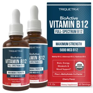 Frasco de Organic Vitamin B12 Triquetra Health