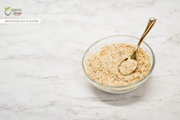 Shatavari deshidratado trozos primer plano