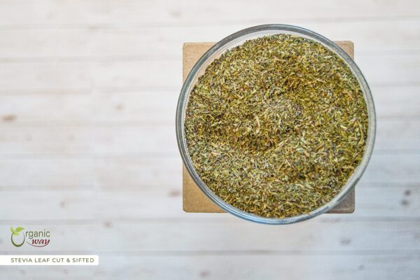 Stevia cortada y tamizada en bolsa sellada Organic Way
