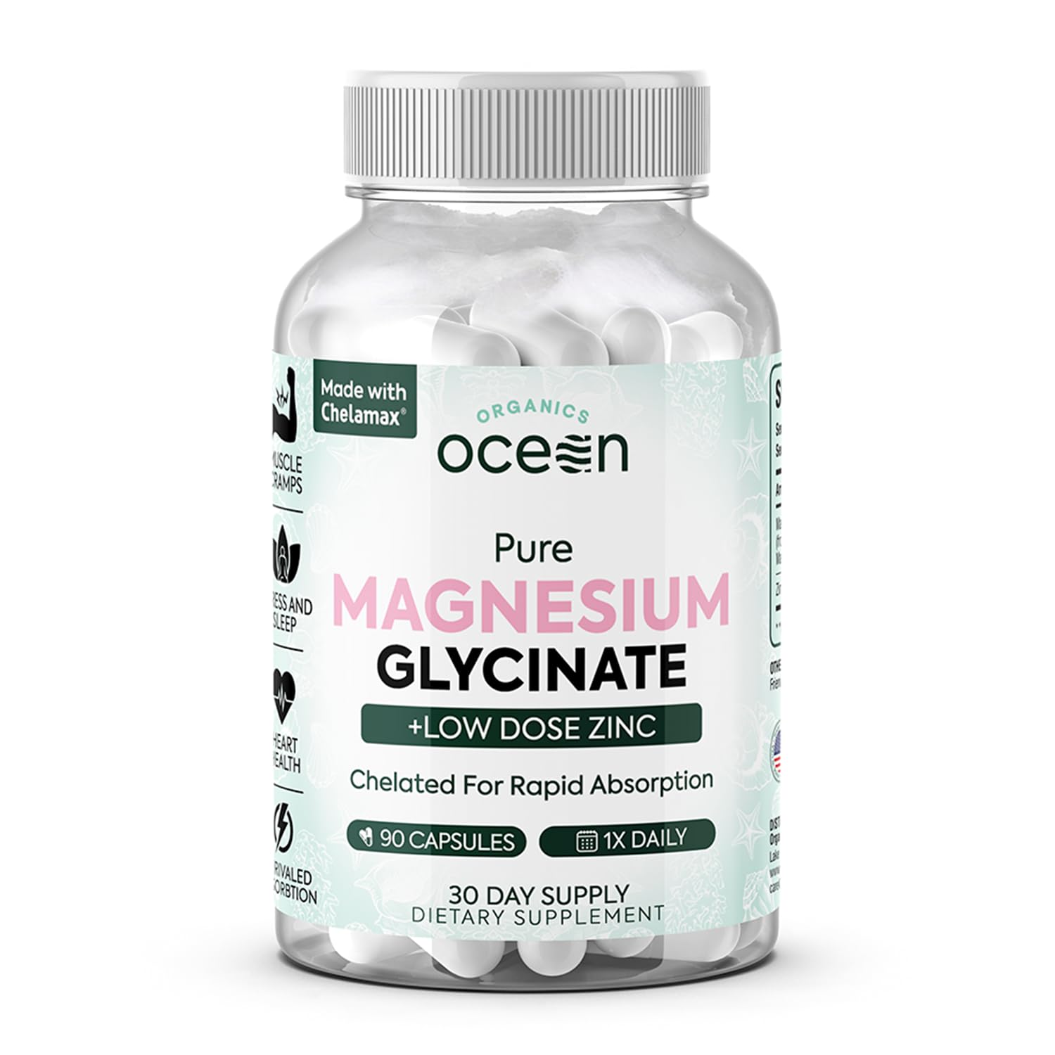 Organics Ocean Magnesium Glycinate with Zinc