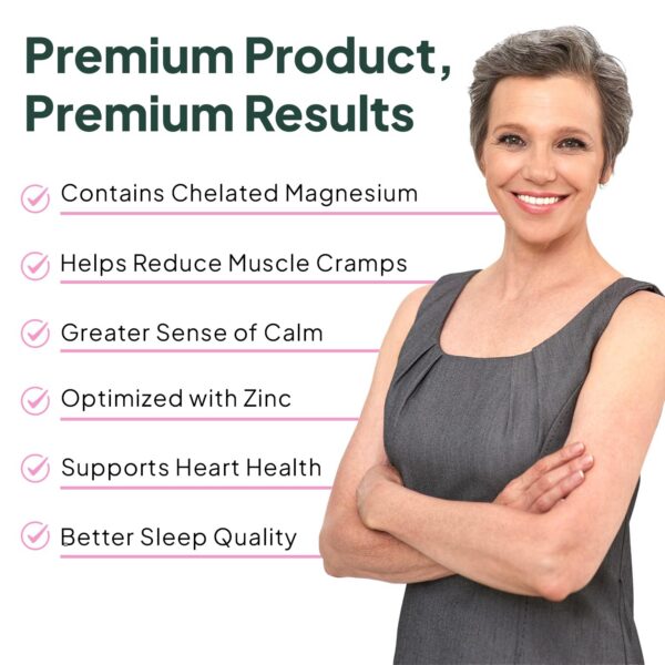 Frasco de Organics Ocean Magnesium Glycinate con Zinc