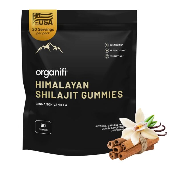 Version 1.0.0 Organifi gomitas de shilajit del Himalaya para energía y salud