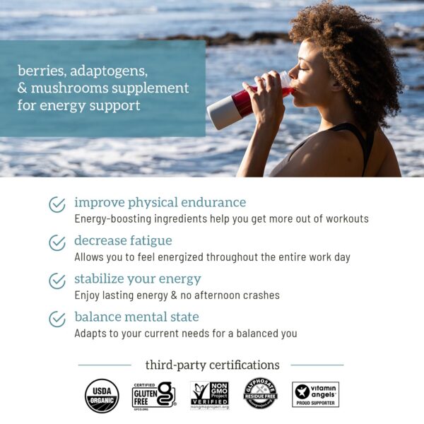 Version 1.0.0 Organifi Red Juice caja y sobres para energía y digestión