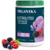 Organika electrolitos con colágeno etiqueta frontal