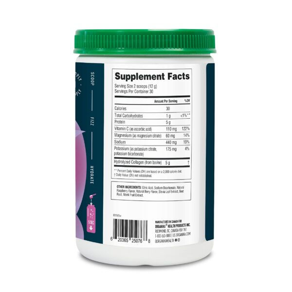 Etiqueta de ingredientes del producto