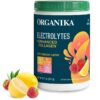 Organika electrolitos con colágeno – etiqueta frontal front view