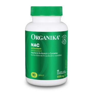 Organika NAC cápsulas frasco frontal