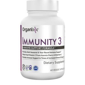 Organixx Immunity 3 cápsulas con vitamina C zinc y saúco