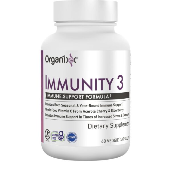 Organixx Immunity 3 cápsulas con vitamina C zinc y saúco