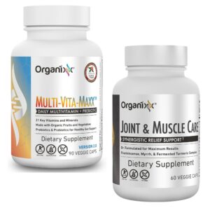 Version 1.0.0 Organixx Multi-Vita-Maxx multivitamínico integral y cápsulas cuidado articular