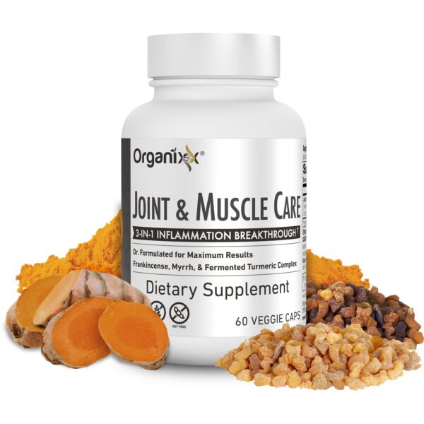 suplemento cúrcuma Organixx apoyo salud articular y muscular