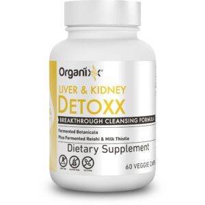 Organixx suplemento detox riñón hígado 60 cápsulas