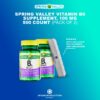 Organizador semanal para vitamina b6 Spring Valley 250 tabletas