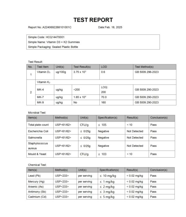 Gomitas durazno en empaque