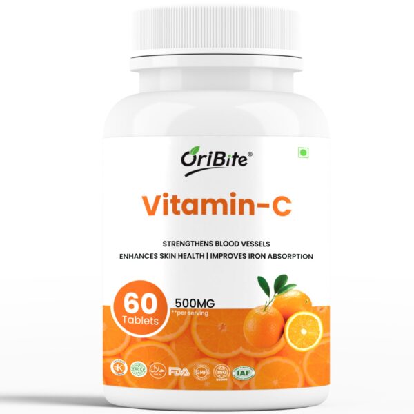 Frente de ORIBITE Vitamina C 500 mg en envase