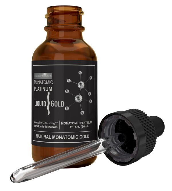 Version 1.0.0 Frasco de ORMUS monoatómico con gotitas