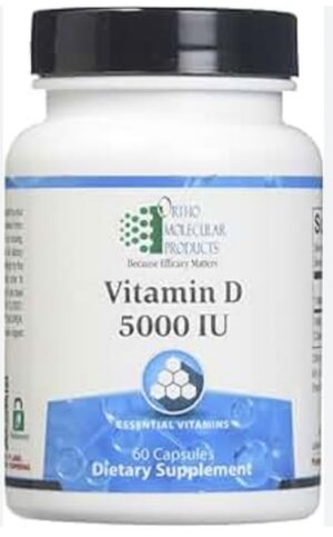 Ortho Molecular vitamina d 5000 ui 60 cápsulas