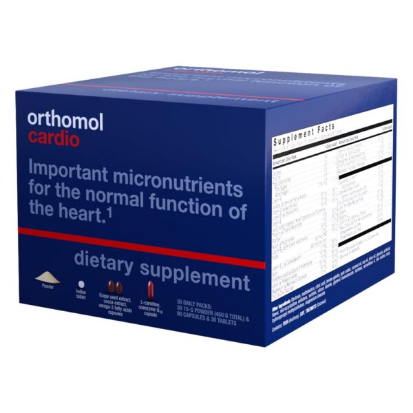 Paquete de Orthomol Cardio para 30 días